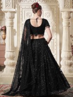 Black Premium Net Lehenga Choli